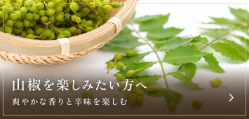 山椒を楽しみたい方におすすめの山椒商品