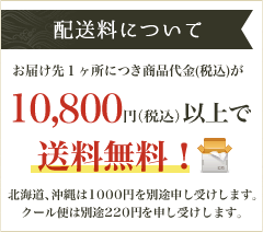 配送料について